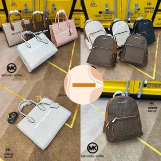 MS MK กระเป๋าเป้ backpack กระเป๋าสะพาย tote กระเป๋าแบรนด์เนม กระเป๋าปั้มแบรนด์👛 code 100813 100805 11” 14”