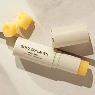 SNP Gold Collagen Multi Balm 9.7ml ลิปบาล์มสติ๊ก มีคอลลาเจนช่วยให้ปากชุ่มชื่น