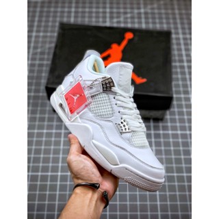 Air Jordan 4 Pure Money AJ4 รองเท้าผ้าใบ สําหรับผู้ชาย และผู้หญิง URXJ MU61