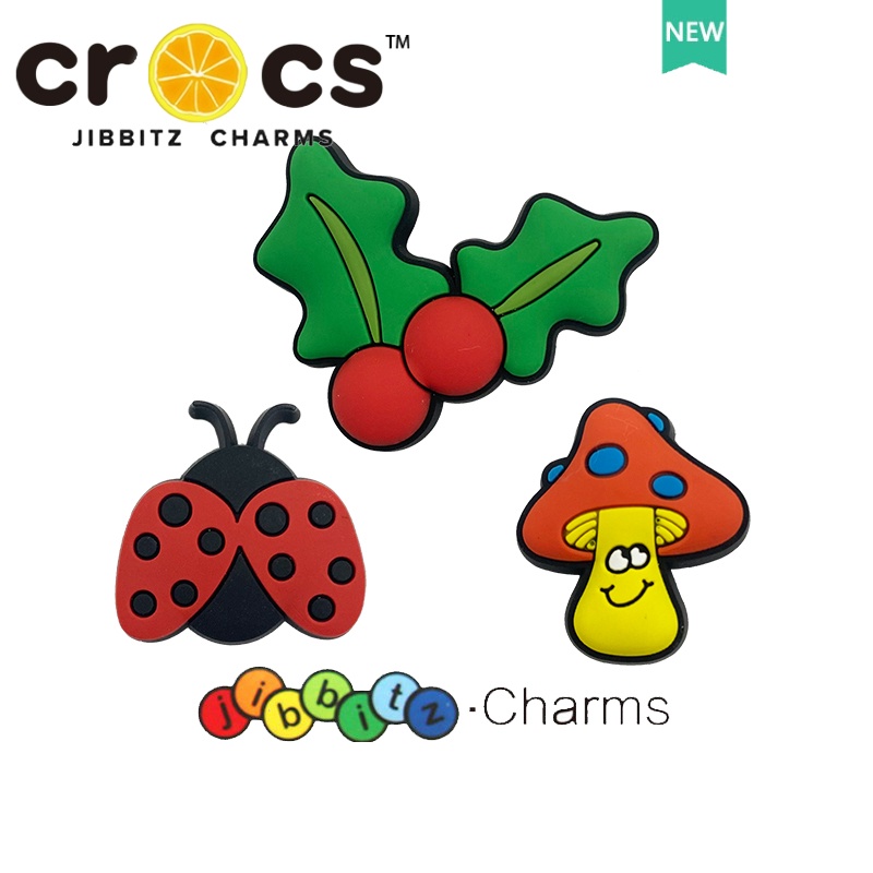 JIBBITZ cross charms ตัวติดรองเท้า LadybugSeries ตัวติดรองเท้า cross