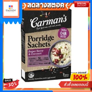 Carmans  Porridge Super Berry &amp; Coconut 320gCarmans Porridge Super Baies &amp; Noix de Coco 320g