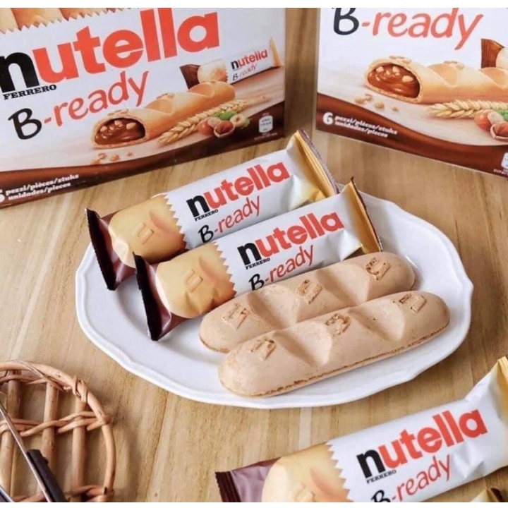 [ 🔥 พร้อมส่ง ] Nutella นูเทลล่า บี6 นูเทลล่าแท่ง การันตีความอร่อย 🍫 Nutella B-ready ช๊อคโกแลตอัดแท่ง ขนมกินเล่น