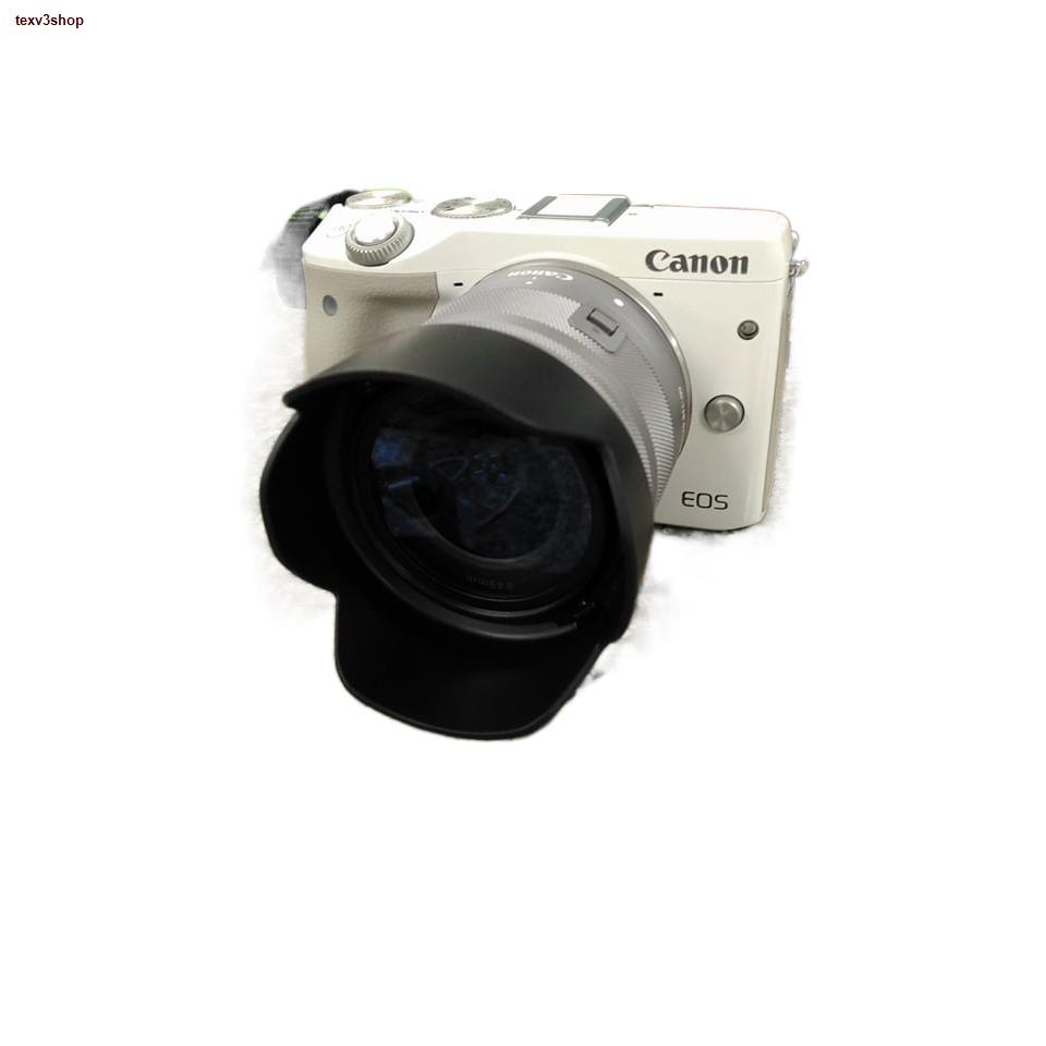 พร้อมส่ง♙✧▤ฮูด Canon EOS M ,M3, M5, M10 M50 M50II M100 M200 เลนส์ EF-M 15-45