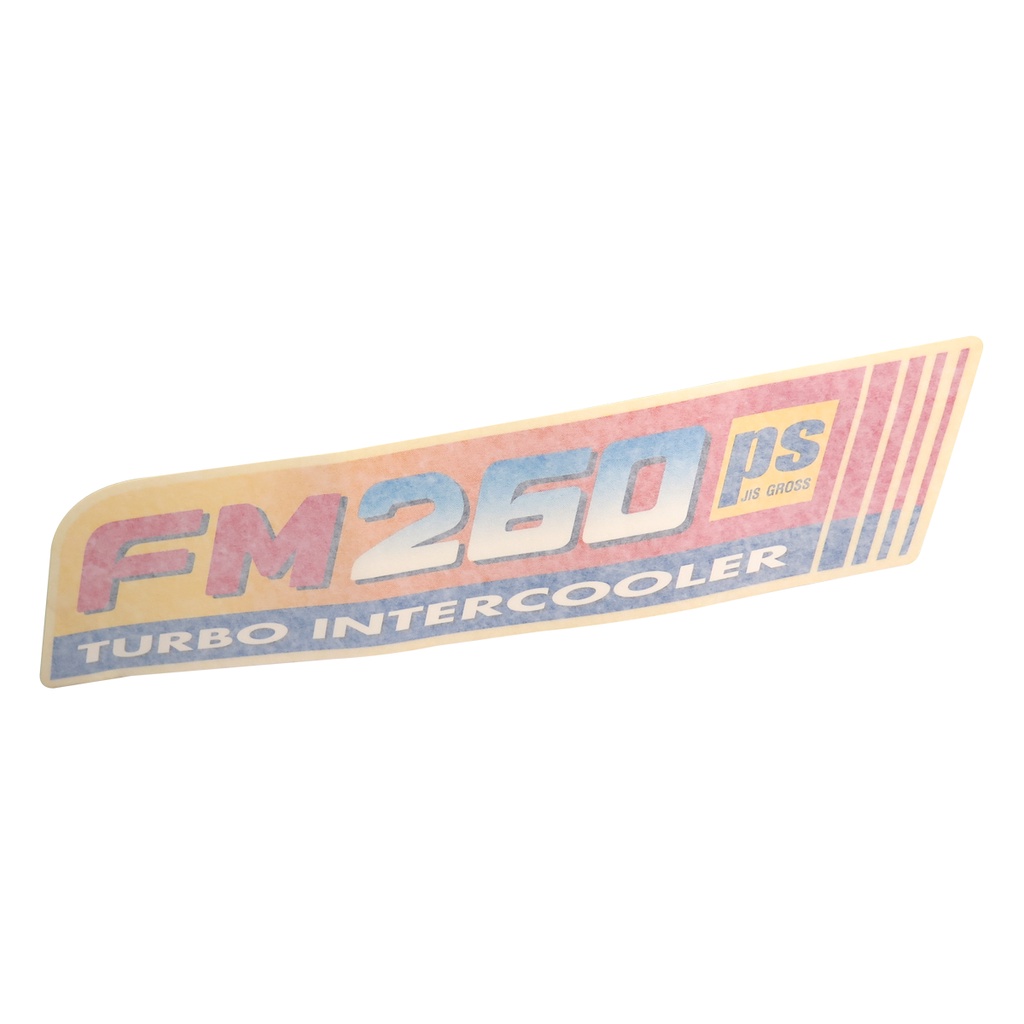 สติกเกอร์ประตู FM260 แท้ห้าง "FM260" (76514-0032G) FM260'PS TURBO INTERCOOLER [46098603] (1แผ่น)