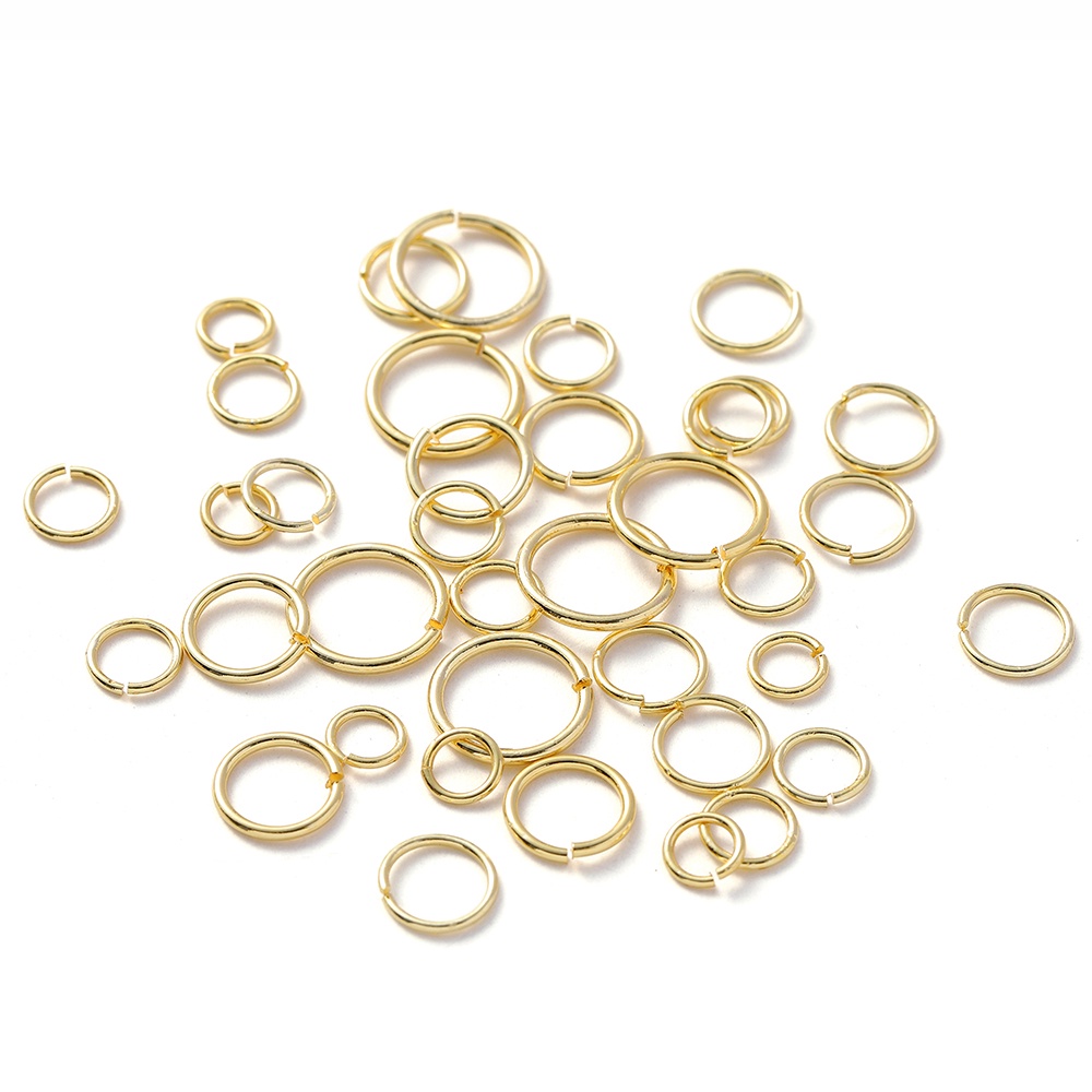 St.kunkka แหวนทองคําแท้ 18K สีไม่จางหาย สําหรับทําเครื่องประดับ DIY 20 ชิ้น