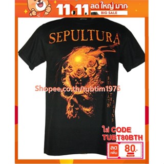 เสื้อวง Sepultura เสื้อวงร็อค เมทัล สากล เสื้อวินเทจ เซปูล์ตูรา STR1646