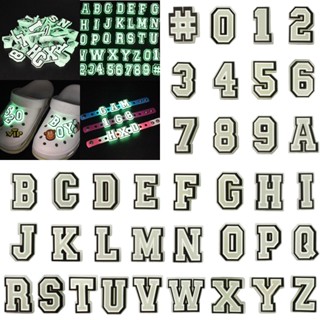 Jibbit Luminous 0-9 หลุมรองเท ้ า Charms อุปกรณ ์ เสริม AZ ต…