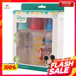 ดิสนีย์ ขวดนมทรงกลม ลายมิกกี้เมาส์ ขนาด 8 ออนซ์ แพ็ค 3Disney Milk Bottle Round Shape Mickey Mouse Size 8 oz. Pack 3