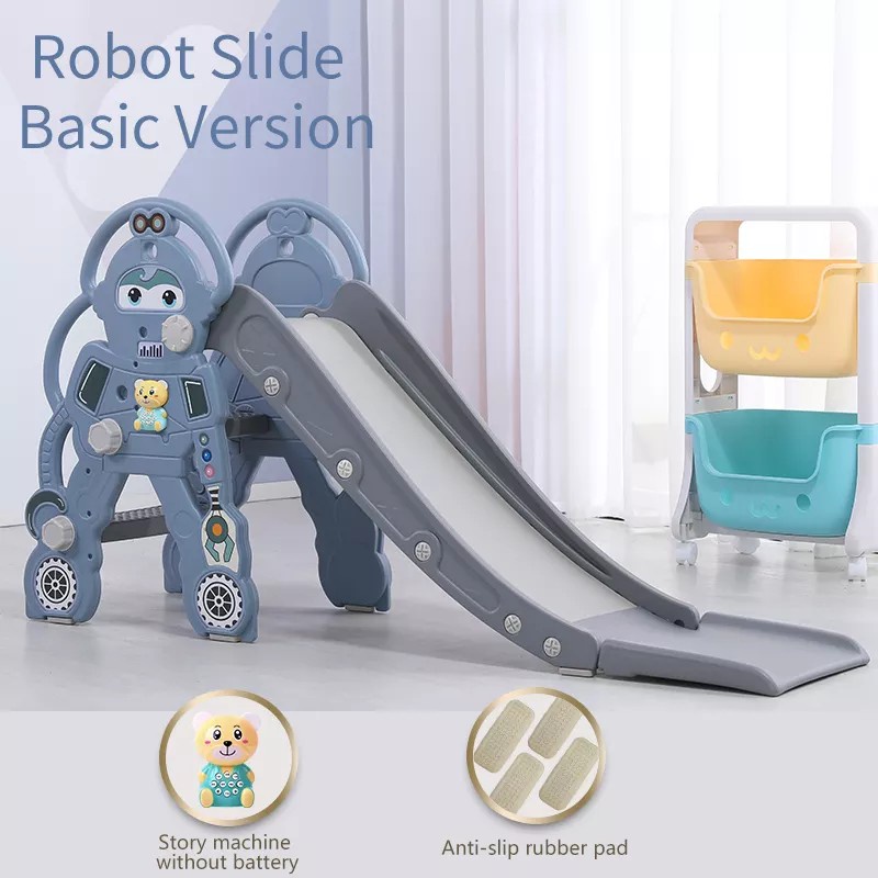 🔥สั่งในLiveมีแจกโค๊ด🔥สไลเดอร์เด็ก Robot Slide กระดานลื่น สไลเดอร์ มีเสียงดนตรี NP.6058