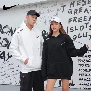 Nike ของแท้ เสื้อกันหนาวแขนยาว มีฮู้ด เนื้อผ้าฝ้ายล้วน คุณภาพสูง สําหรับผู้หญิง และผู้ชาย 2023