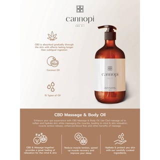 Cannopi : CBD Balance Massage &amp; Body Oil Orchid Scent