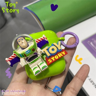 เคสหูฟัง ป้องกัน ลายนักบินอวกาศ Buzz Lightyear สีเขียวแคนดี้ สําหรับ Apple AirPods pro 2 3 1 2 pro 3