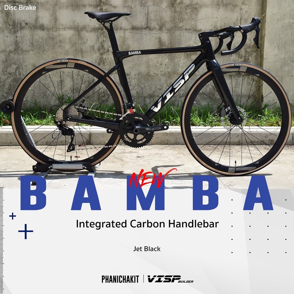 จักรยานเสือหมอบ VISP BAMBA คาร์บอน 105 Disc Brake