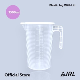 JRL 3500 มล เหยือกมีขีดบอกปริมาตร พร้อมฝาปิด จำนวน 1 ชิ้น เหยือกตวงพลาสติก ถ้วยตวงพลาสติก