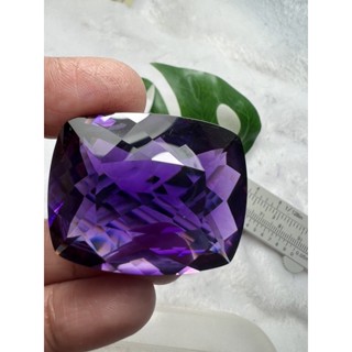 Lab Amethyst 29x36mm 97 carats