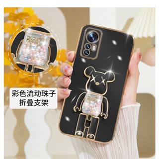 เคส Xiaomi Mi 12T 12 Pro 11 Lite 5G Ne 11T 10T Pro Redmi A1 เคสโทรศัพท์ซิลิโคน แบบนิ่ม พร้อมตัวยึด แบบพับได้