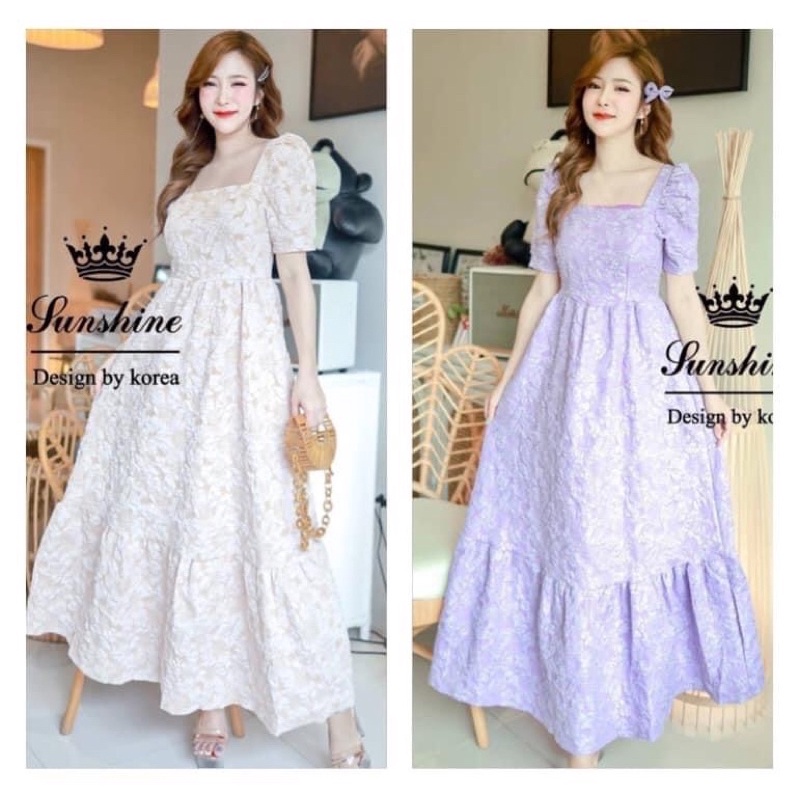 เดรส lady sunshine สีครีม