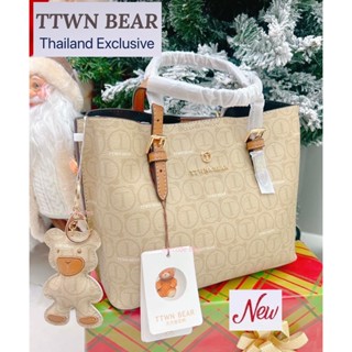 ✨พร้อมส่ง✨กระเป๋าหมี TTWN BEAR✨🆕️กระเป๋าช้อปปิ้งทรงเดียวกับCoach รุ่น mollie น้องหมีน่ารัก🧸งานขายดี!!!✨