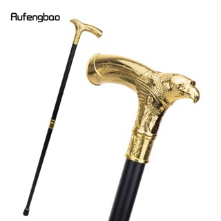 Gold Luxury Eagle Head with Rhinestone Walking Cane Fashion Walking Stick Gentleman Elegant Cosplay Cane Knob Crosier 93