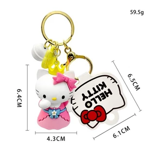 พวงกุญแจ จี้การ์ตูน Hello Kitty น่ารัก สําหรับตกแต่งไดอารี่ กระเป๋านักเรียน