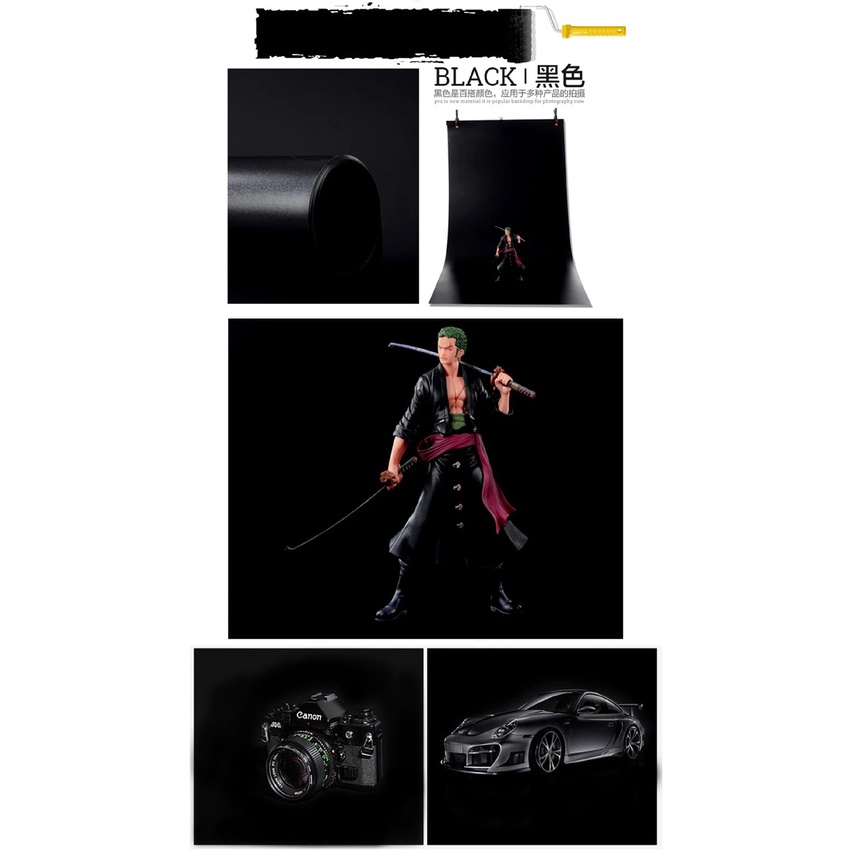 PVC photo studio backdrop 120cm x 200cm available in 7 colors ฉากถ่ายภาพ PVC ขนาด 120 x 200 เซนติเมตร มี 7 สีเลือกสีได้