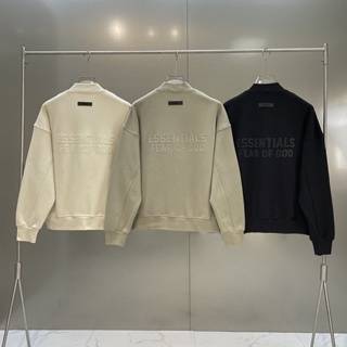 FEAR OF GOD Double-Track ESSENTIALS Back Flocking Letters FOG High Street Fashion Brand Stand Collar Baseball Uniform