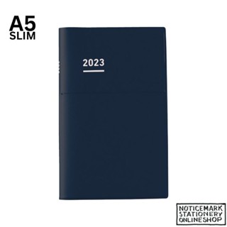 Kokuyo Jibun Techo Biz Diary - A5 Slim - Matte Navy - 2023 Jan Start