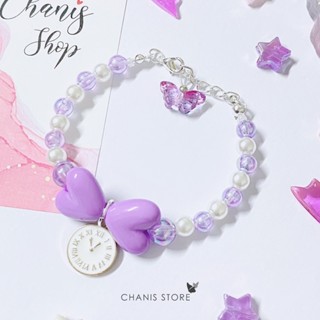 สร้อยข้อมือโบว์ม่วง  💜 | Chanis store