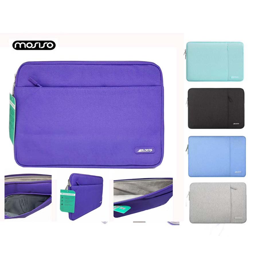 UNGU Mosiso กระเป๋าแล็ปท็อป Softcase Macbook Sleeve 13 14 นิ้ว - สีม่วง