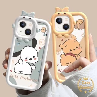 เคสโทรศัพท์มือถือ ลายการ์ตูนหมีพูห์ 3D สําหรับ Oppo A15 A95 A16 A57 A3s A5s A12 A7 A53 A33 A52 A16K A16E A55 A96 A5 A9 A31 A16s A54 A94 A74 A92 A76 A1K Reno 7Z 6 5F เคส