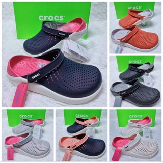 Crocs LiteRide Clog  กำลังฮิต เบาใส่สบายนิ่มสินค้ามีพร้อมส่งทุกคู่