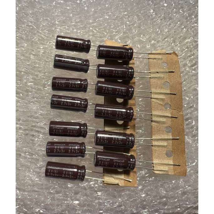 3F 2.7V (3ล้านไมโคร) ซุปเปอร์คาปา ELNA สีน้ำตาล(100ชิ้น) ขนาด 8x20mm. Capacitor 3F 2.7V C 3F 2.7V / 