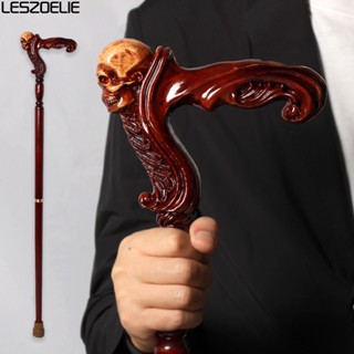 95cm Skull-Head German Beech Wooden Walking Stick Fo Men Fashion Detachable Walking Canes Women Elegant Walking Sticks