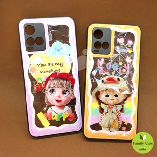 Oppo A3s/A5/A9 2020/A15/A16/A16kA53/A54 4g/A93 4g/A94 4g เคสมือถือใสพิมพ์ลายการ์ตูน ผิว3D กันเลนส์กล้อง