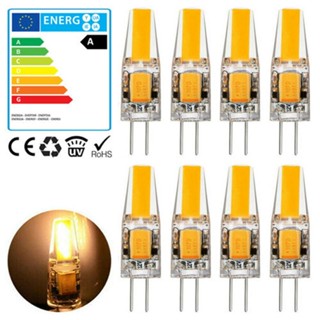 ขายดี หลอดไฟ LED G4 AC 12V 6W COB 360 สีอบอุ่น 10 ชิ้น° โคมไฟระย้า LED G4 ฮาโลเจน แบบเปลี่ยน