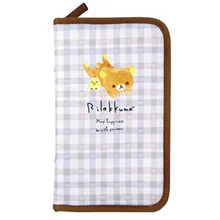 Rilakkuma Family Accounting Book Multifunction ID Bag Cute Anime Passport Holder Travel Wallet Organizer Passport Casel