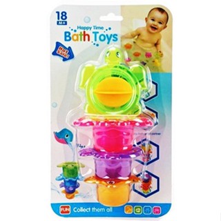 ลดราคาพิเศษ!!! HAPPY BABY BATH TOY อย่าทำให้การอาบน้ำเป็นเรื่องหน้าเบื่อ เสริมสร้างจินตนาการให้คุณหนู กับน้องเต่าแฮปปี้