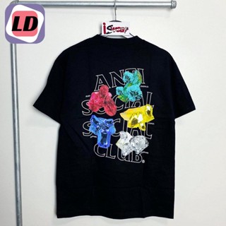 LD เสื้อยืด Anti Social Social Club เสื้อยืดพิมพ์ลายเสื้อยืดผ้าคอตตอล เสื้อยืดเเฟชั่น