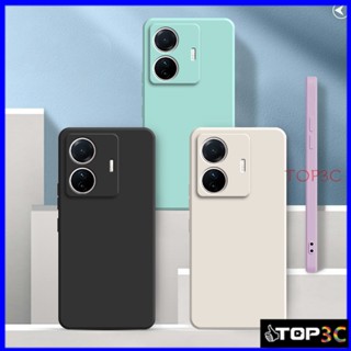 เคส Vivo T1 5G V21 5G V20 V25 V25E V25 Pro 5G V23 5G V23E เคสโทรศัพท์มือถือ สีพื้น สําหรับ YT