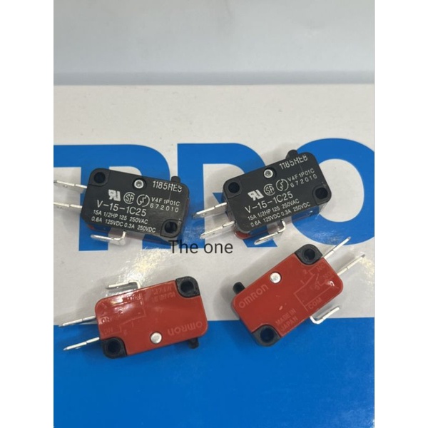 omron micro switch V-15-1C25 15A 1/2HP 125 250VAC0.6A 125VDC 0.3A 250VDC พร้อมส่ง✅️