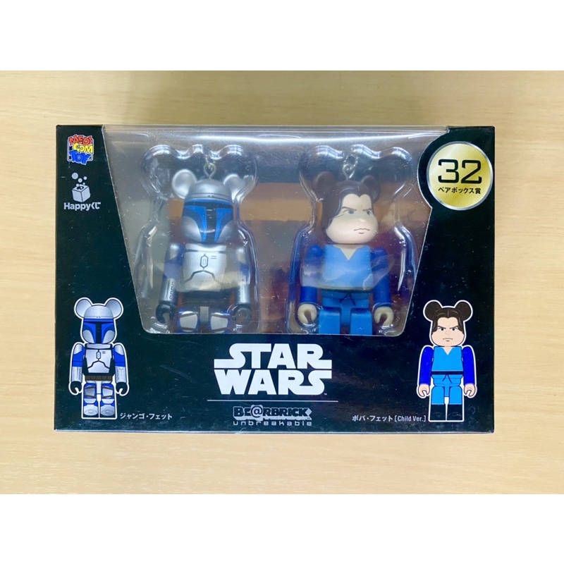 พวงกุญแจฟิกเกอร์ bearbrick 100% : Star wars No.32 (ในกล่องมี 2 ตัว) ของญี่ปุ่นแท้💯พร้อมส่ง (งาน Medicom toy)