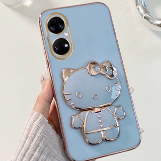 เคสกระจก แบบนิ่ม ลายคิตตี้ สําหรับ Samsung S10 S9 S8 Plus