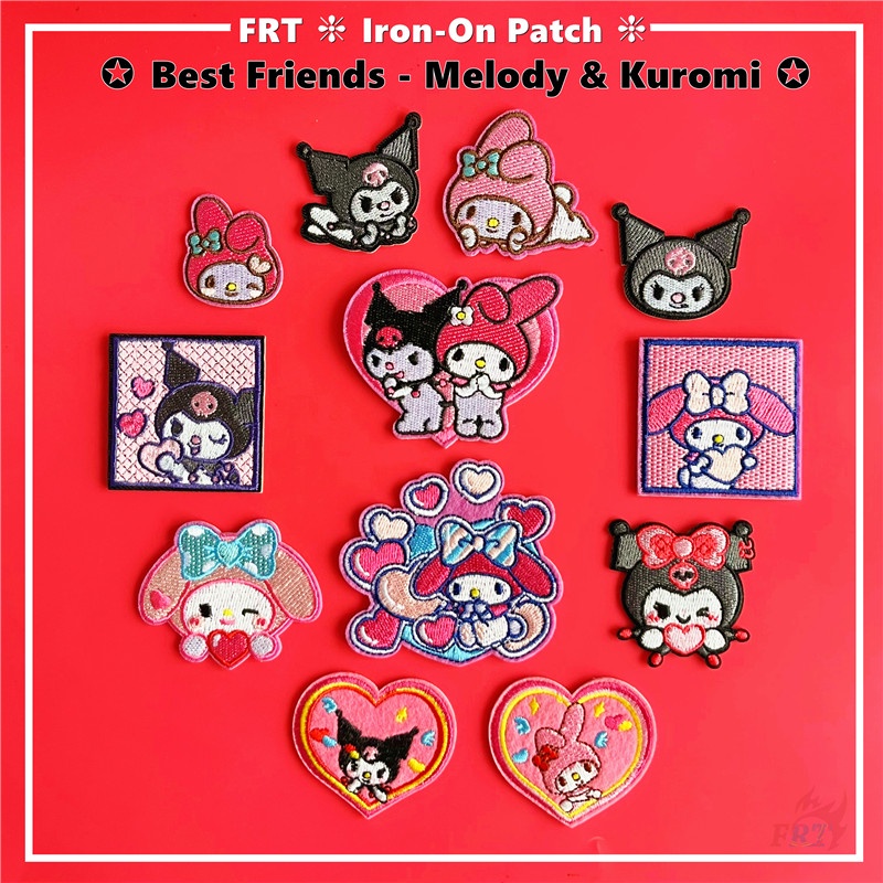 Best Friends - Cartoon Characters Iron-on Patch 1Pc DIY Sew on Iron on Badges Patches