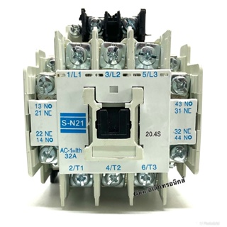 S-N21  แมกเนติก คอนแทกเตอร์(MAGNETIC CONTACTOR) 110VAC  220VAC  380VAC ของใหม่ สินค้าพร้อมส่ง