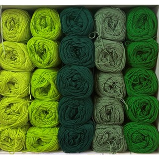 ไหมพรม Eagle 4ply สีพื้น โทนเขียว