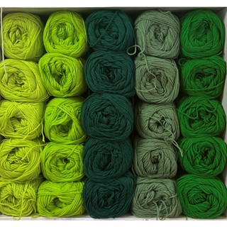 ไหมพรม Eagle 4ply สีพื้น โทนเขียว