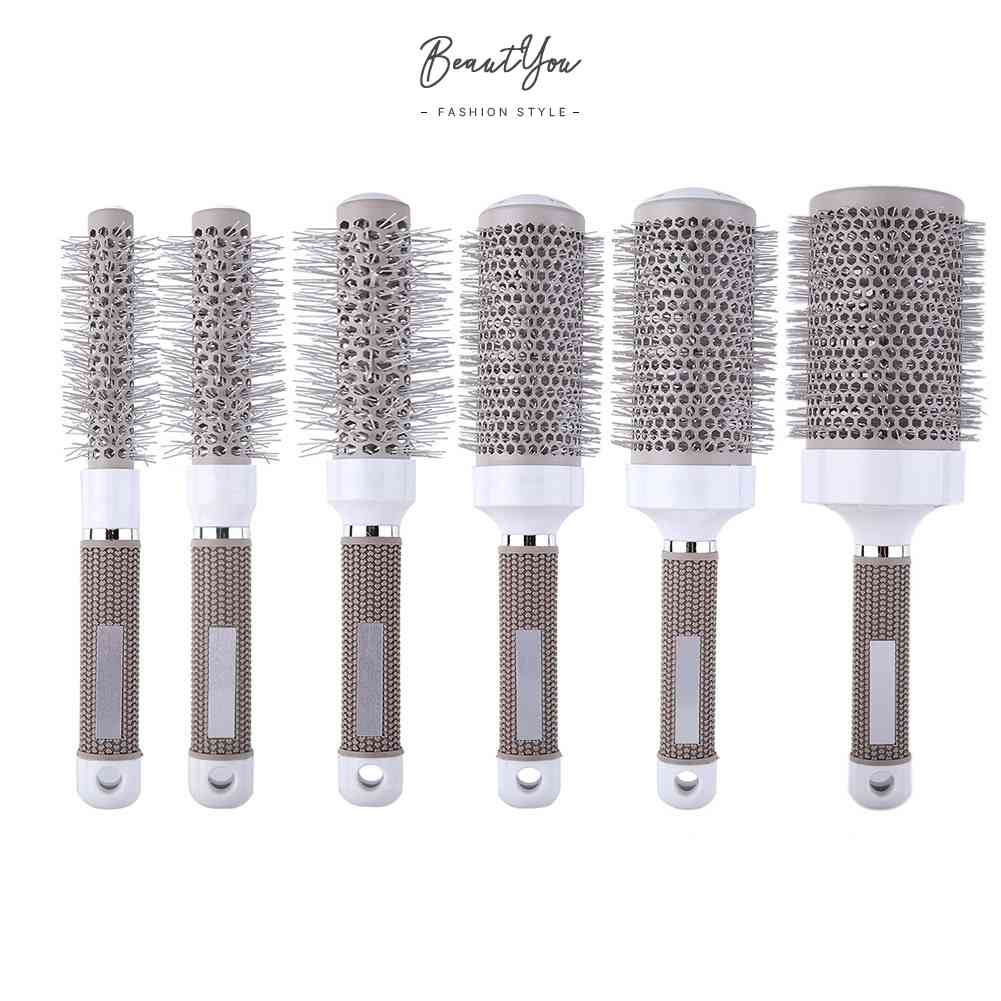 (พร้อมส่ง) แปรงหวีผมเซรามิค ทนความร้อนสูง ทรงกลม สําหรับมืออาชีพ [BeautYou.th]