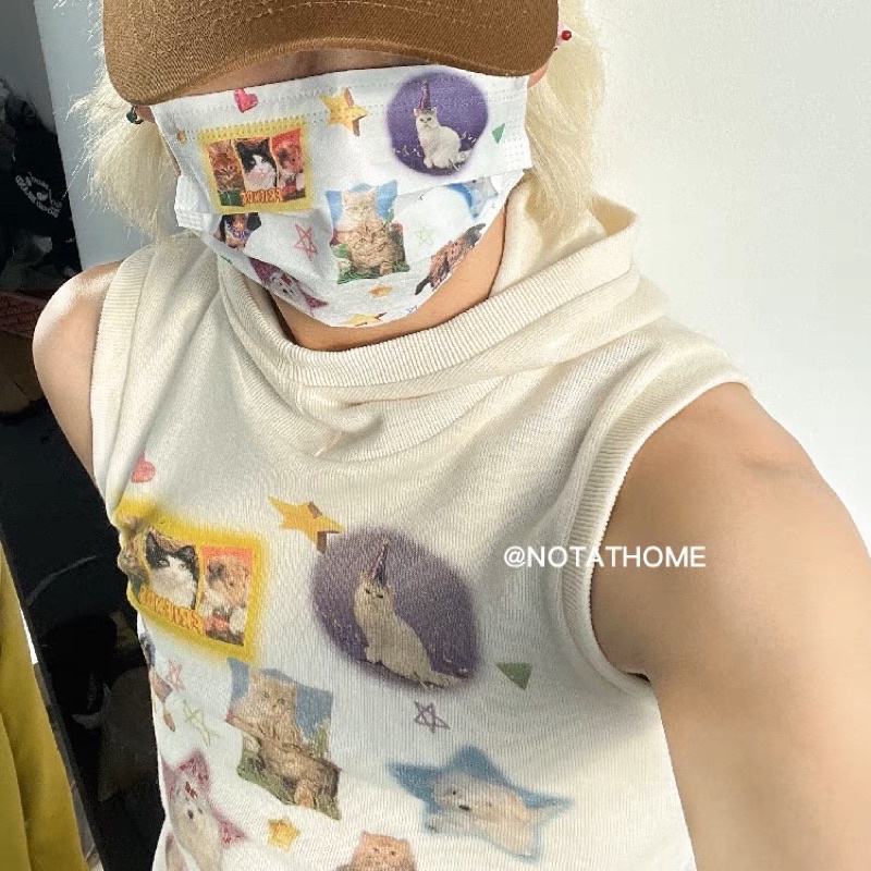 (พร้อมส่ง) แมสก์ หน้ากากอนามัย #NOTATHOME