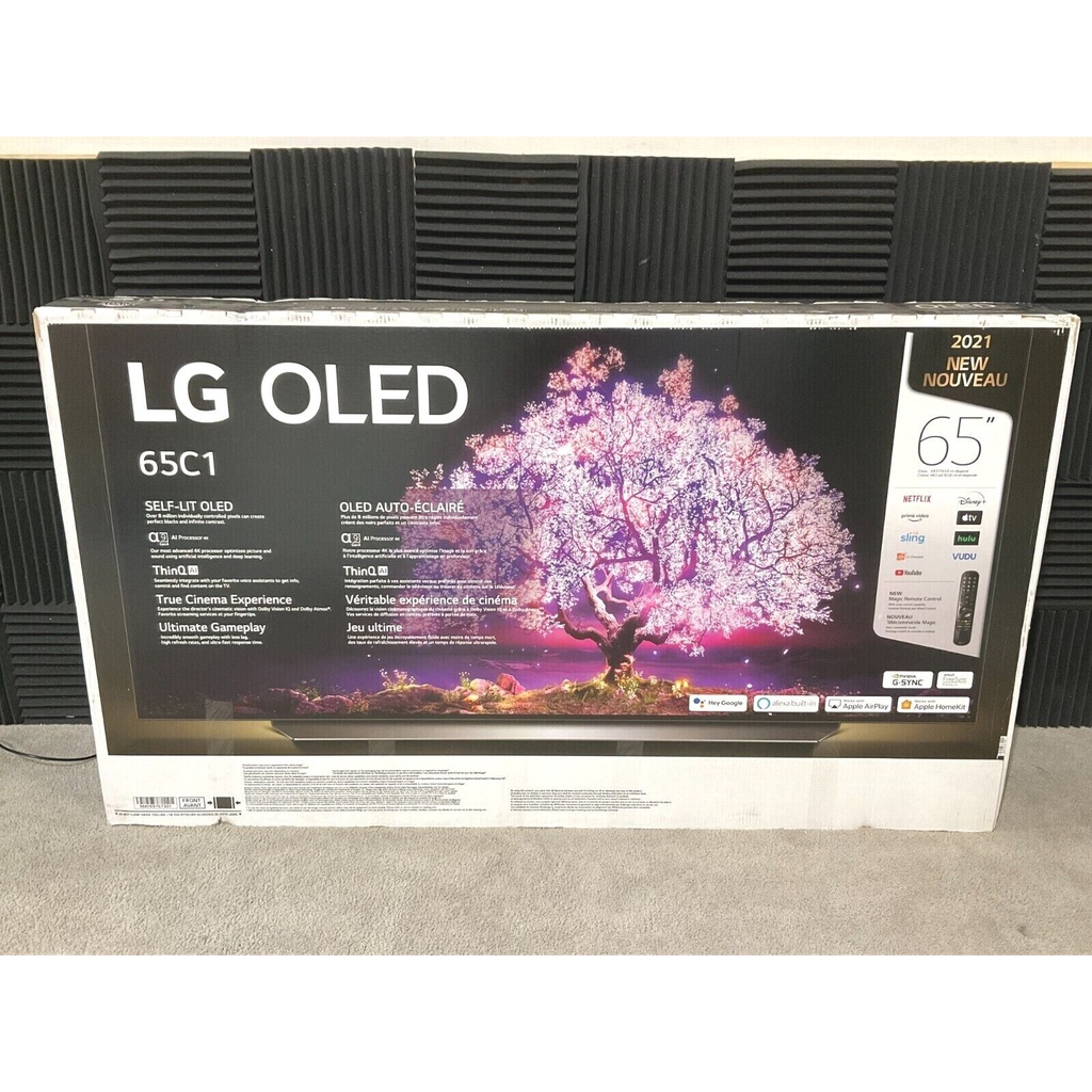 New LG OLED65C1 65 inch Class 4K Smart OLED TV w/AI ThinQ OLED65C1PUB