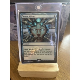 การ์ด MTG Serum Vision Blue Magic the gathering EDH Foil รุ่น FNM Promo